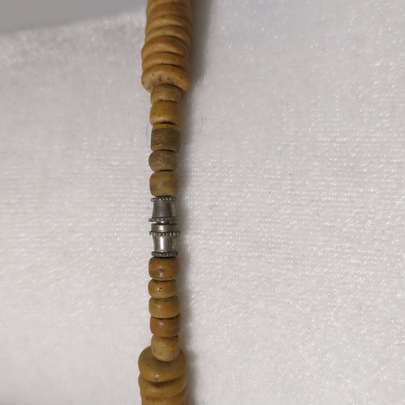 Vintage Eclectic Wood Beaded Necklace - Picture 10 of 13